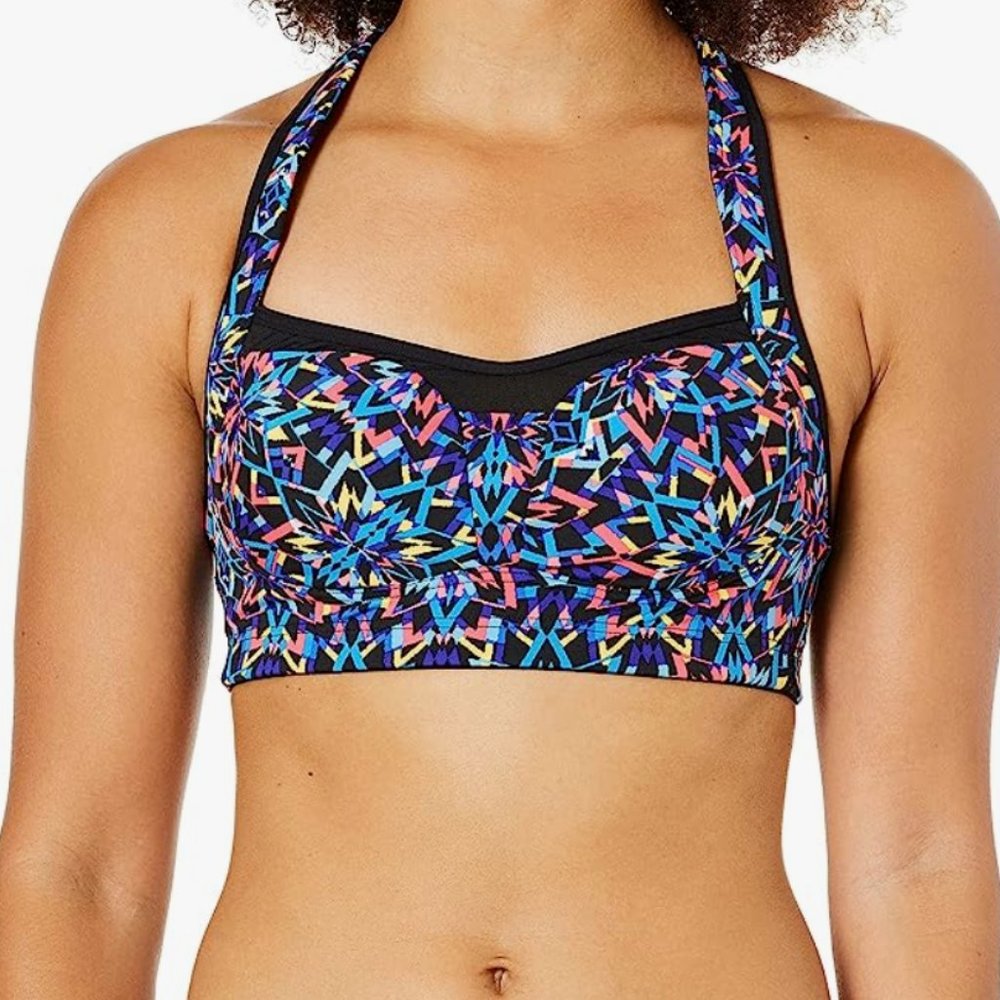 TYR Carnivale Lily Top,  Women's Swim Bikini Top or Activewear Sports Bra XL NWT